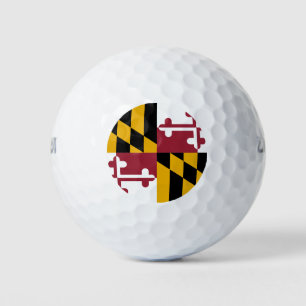 Wilson Golf Ball mit der Flagge von Maryland, USA