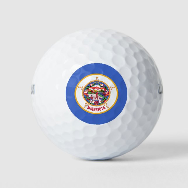 Wilson Golf Ball mit der Flagge von Minnesota (Vorderseite)