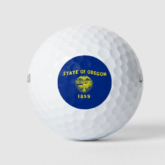 Wilson Golf Ball mit der Flagge von Oregon, USA (Vorderseite)