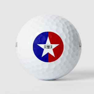 Wilson Golf Ball mit der Flagge von San Antonio