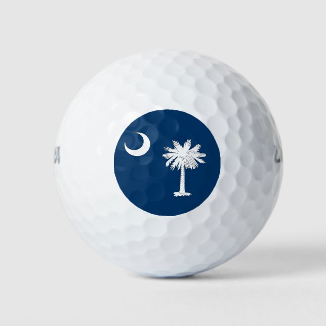 Wilson Golf Ball mit der Flagge von South Carolina (Vorderseite)