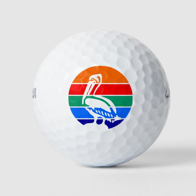 Wilson Golf Ball mit der Flagge von St. Petersburg (Vorderseite)