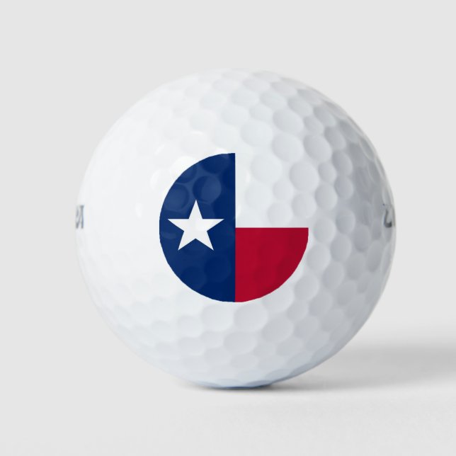 Wilson Golf Ball mit der Flagge von Texas (Vorderseite)