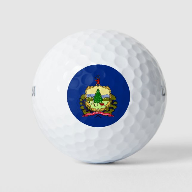 Wilson Golf Ball mit der Flagge von Vermont (Vorderseite)