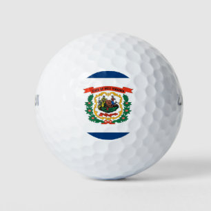 Wilson Golf Ball mit der Flagge von West Virginia