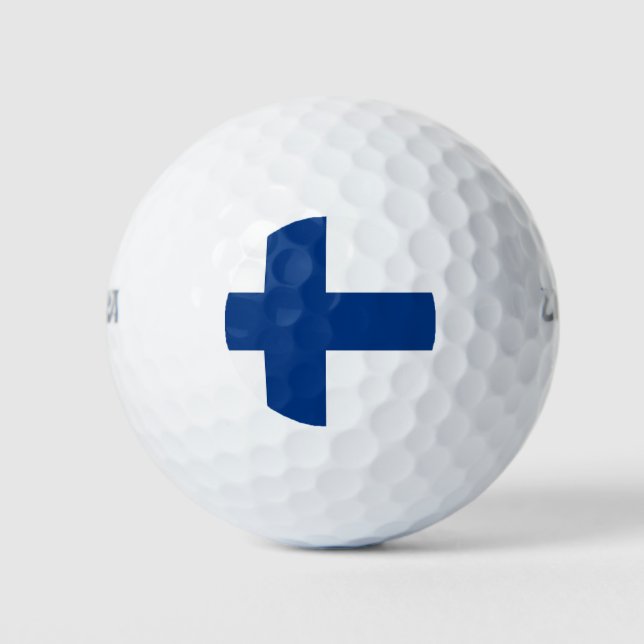 Wilson Golf Ball mit finnischer Flagge (Vorderseite)