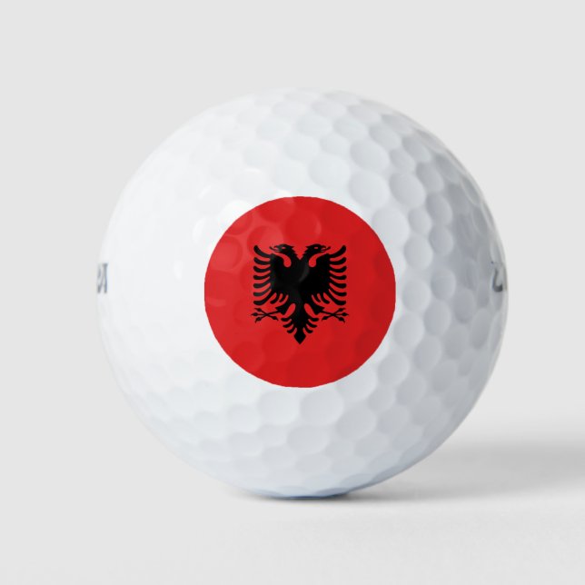 Wilson Golf Ball mit Flagge Albaniens (Vorderseite)