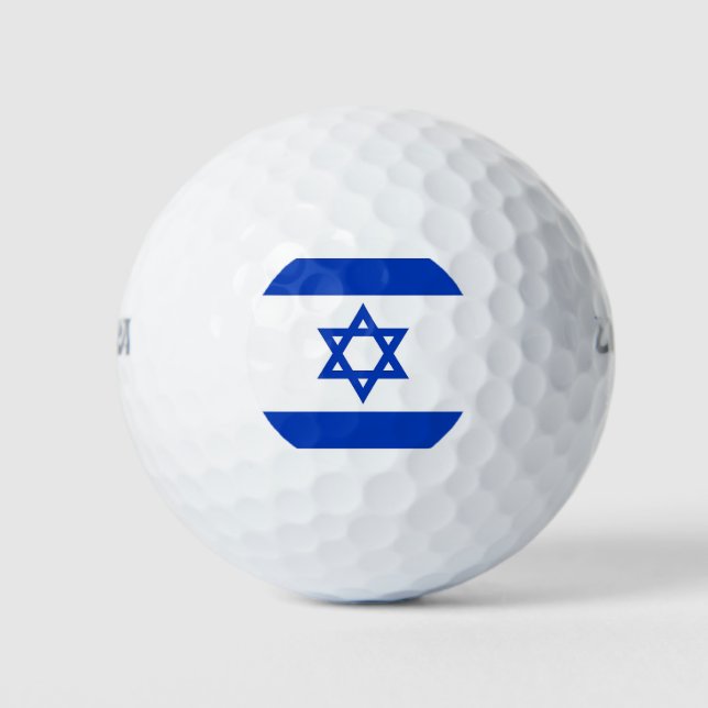 Wilson Golf Ball mit Flagge Israels (Vorderseite)
