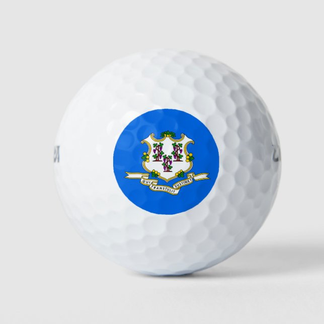 Wilson Golf Ball mit Flagge von Connecticut, USA (Vorderseite)