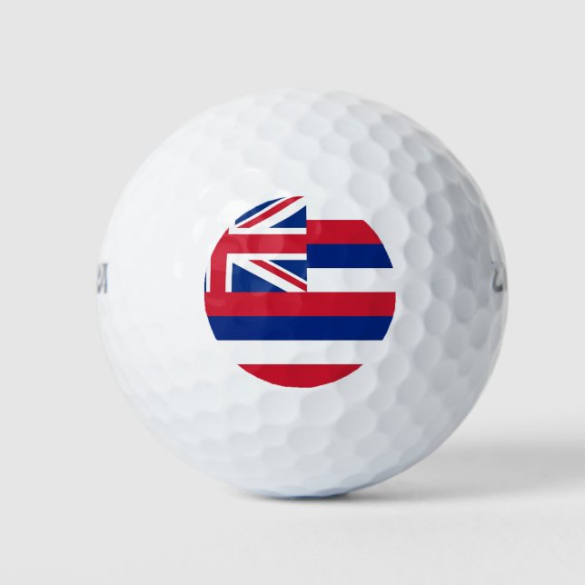 Wilson Golf Ball mit Flagge von Hawaii, USA (Vorderseite)