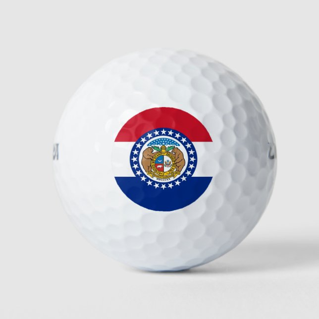 Wilson Golf Ball mit Flagge von Missouri (Vorderseite)