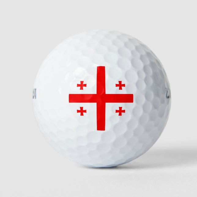 Wilson Golf Ball mit georgischer Flagge (Vorderseite)