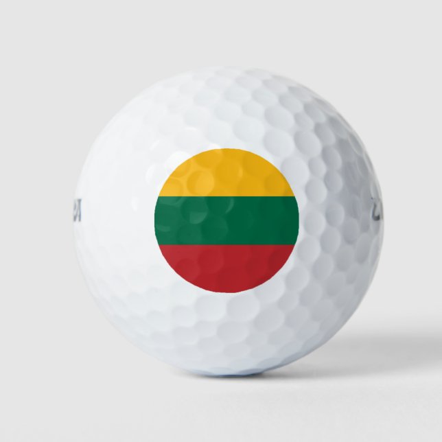 Wilson Golf Ball mit litauischer Flagge (Vorderseite)
