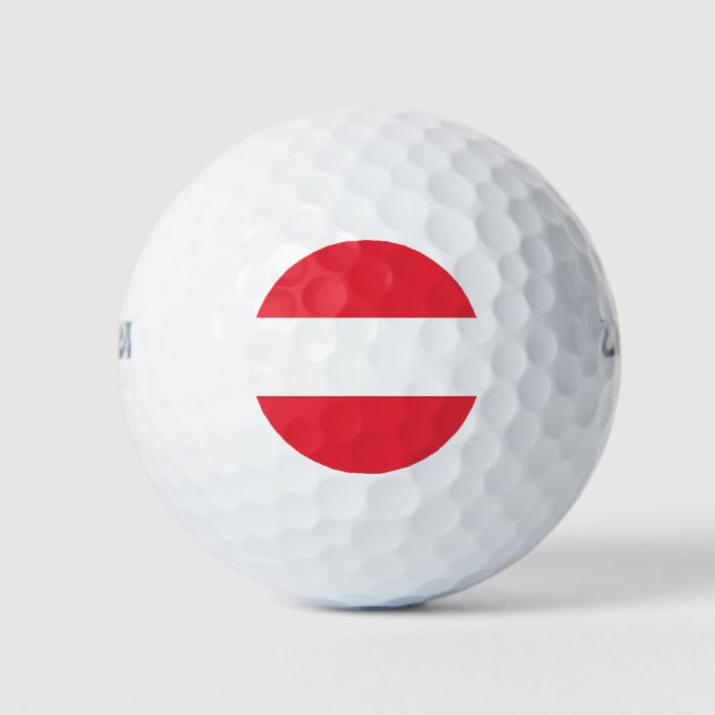 Wilson Golf Ball mit österreichischer Flagge (Vorderseite)