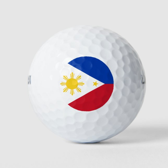 Wilson Golf Ball mit philippinischer Flagge (Vorderseite)