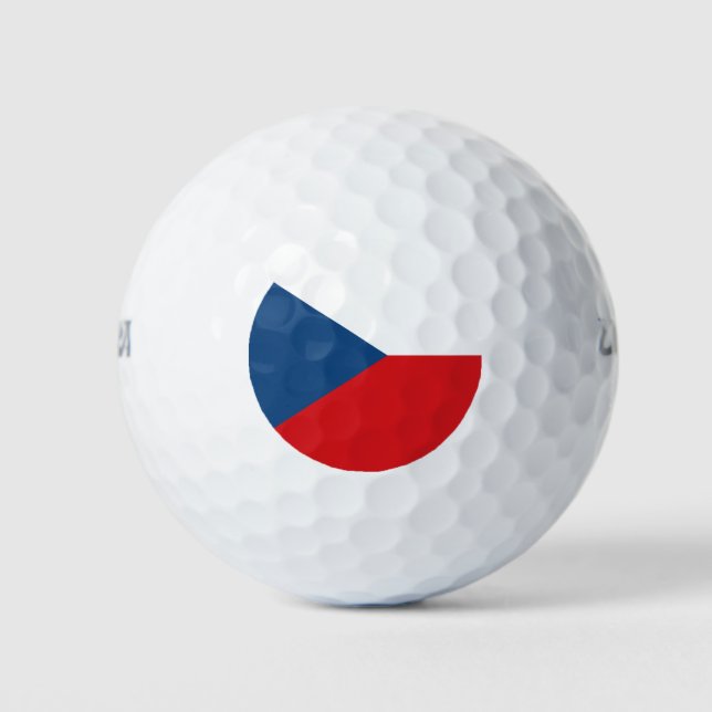 Wilson Golf Ball mit tschechischer Flagge (Vorderseite)