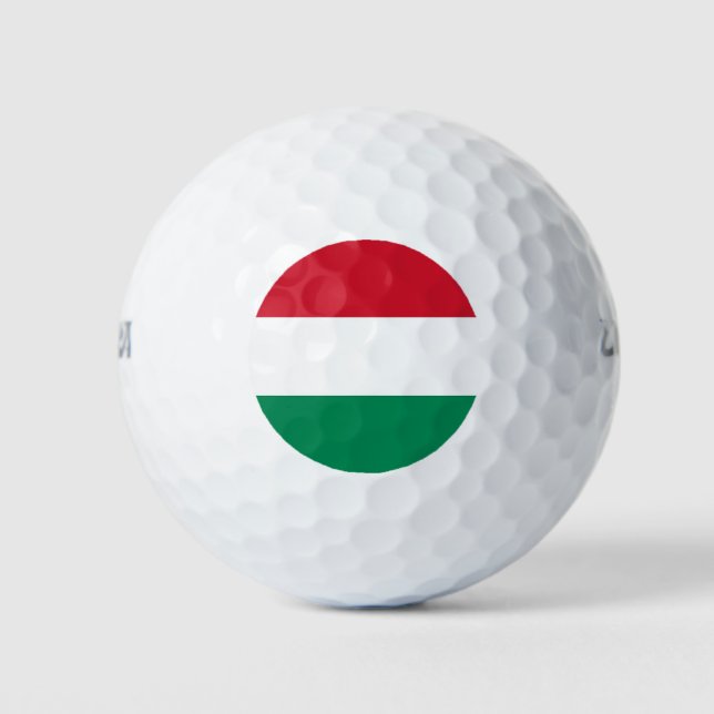 Wilson Golf Ball mit ungarischer Flagge (Vorderseite)