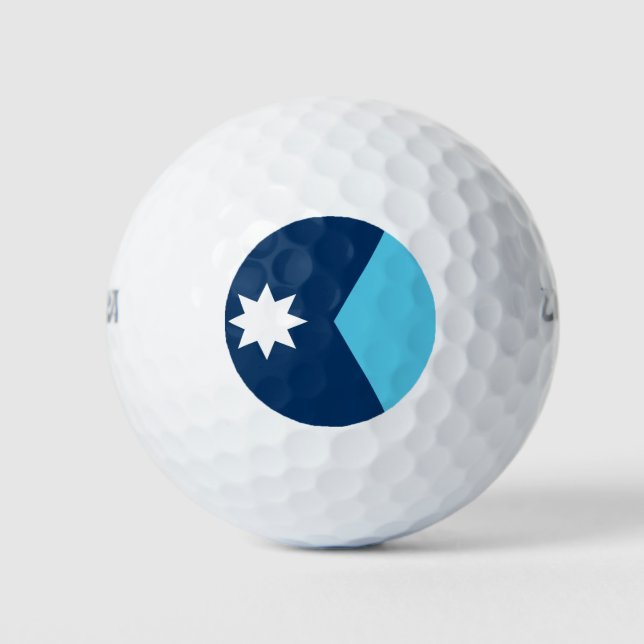 Wilson Golf Ball with flag of Minnesota, USA (Vorderseite)