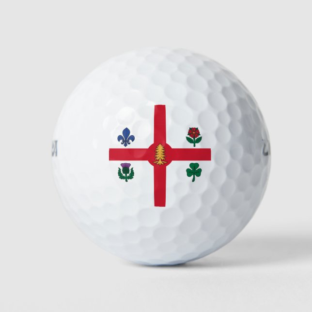 Wilson Golf Ball with flag of Montreal, Canada (Vorderseite)