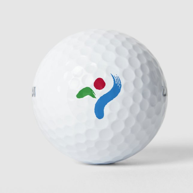 Wilson Golf Ball with flag of Seoul, South Korea (Vorderseite)