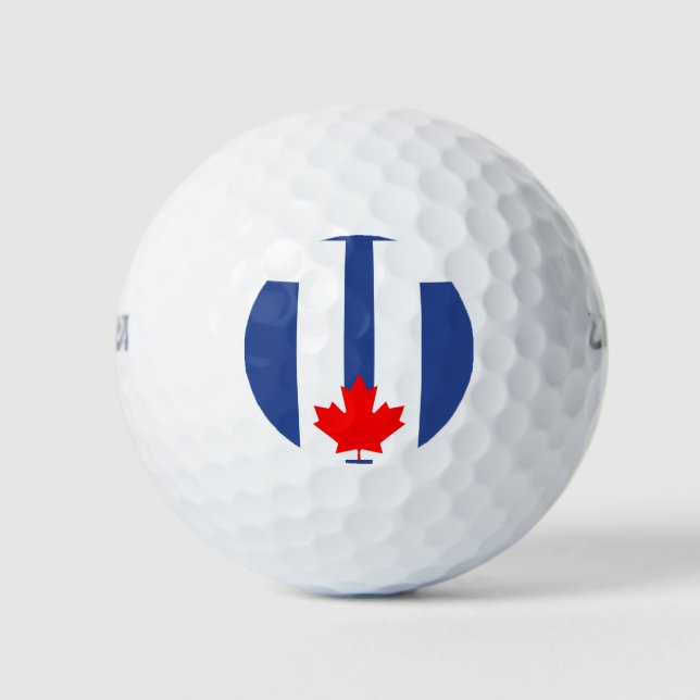 Wilson Golfball mit Flagge von Toronto (Vorderseite)