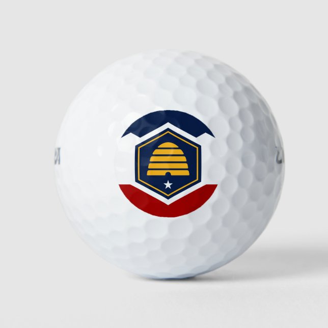 Wilson Golfball mit Flagge von Utah, USA (Vorderseite)