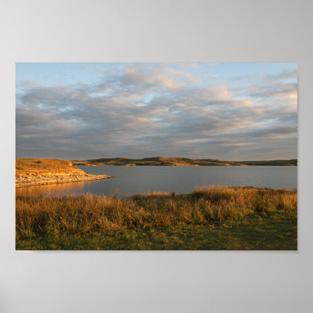 Wilson Lake, Kansas Landschaft Poster (Vorne)