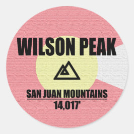 Wilson Peak Runder Aufkleber