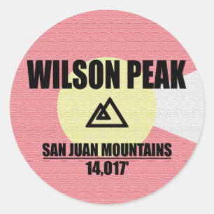 Wilson Peak Runder Aufkleber