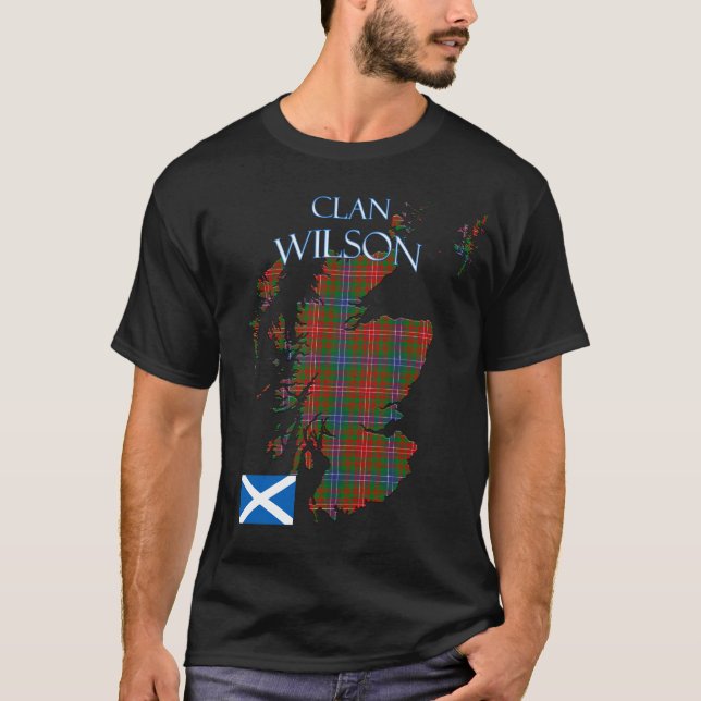 Wilson Scottish Clan Tartan Scotland T-Shirt (Vorderseite)