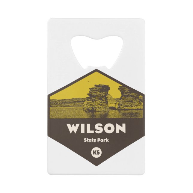 Wilson Staat Park Kansas Geldbeutel Flaschenöffner (Vorderseite)
