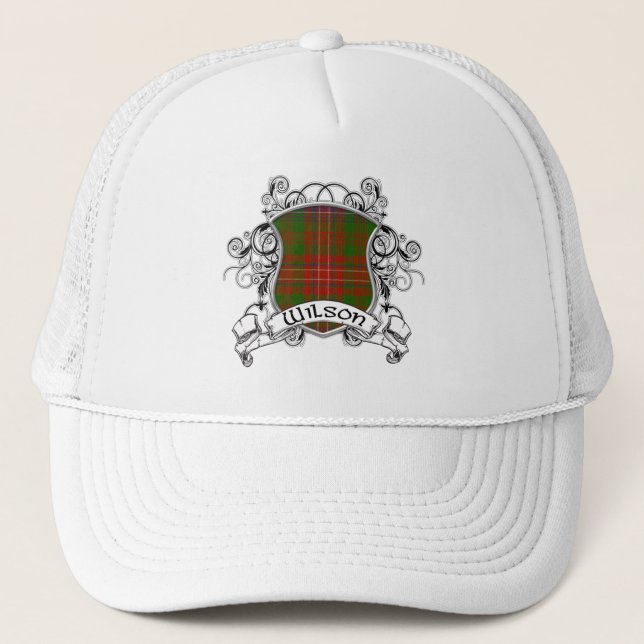 Wilson-Tartan-Schild Truckerkappe (Vorderseite)