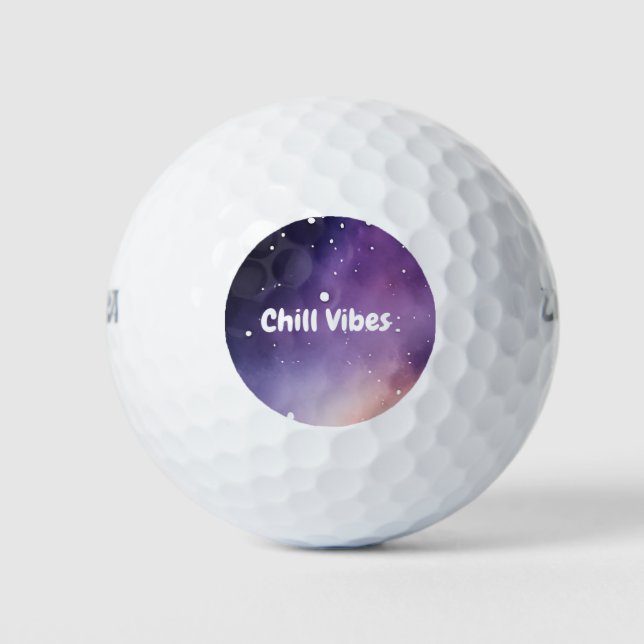 Wilson Ultra Distance Golf Ball-Chill Vibes Design Golfball (Vorderseite)