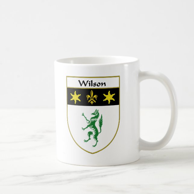 Wilson-Wappen/Familienwappen Kaffeetasse (Rechts)