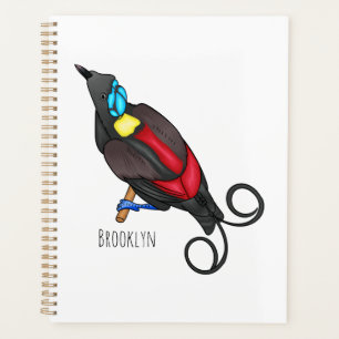 Wilsons Vogel-of-Paradies-Vogel-Cartoon Planer
