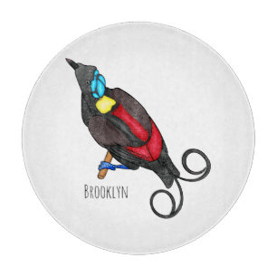 Wilsons Vogel-of-Paradies-Vogel-Cartoon Schneidebrett