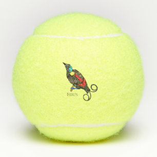 Wilsons Vogel-of-Paradies-Vogel-Cartoon Tennisbälle