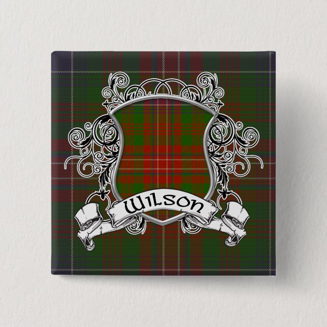 Wilsontartan-Schild Button (Vorderseite)