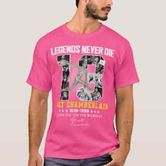 Wilt Chamberlain Basketball Legend Signature Vinta T-Shirt