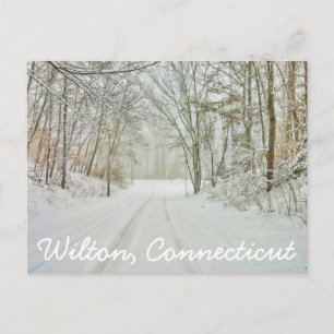 Wilton Connecticut Briefmarke Postkarte
