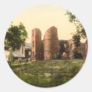 Wilton-Schloss, Ross-auf-Ypsilon, Herefordshire, Runder Aufkleber