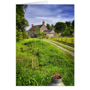 Wiltshire Farm Scene blank notelet / card