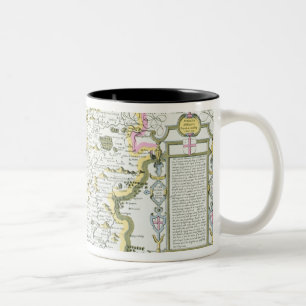 Wiltshire, graviert von Jodocus Hondius Zweifarbige Tasse