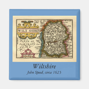 Wiltshire Landkreis England Altes Antiquariat Atla Magnet