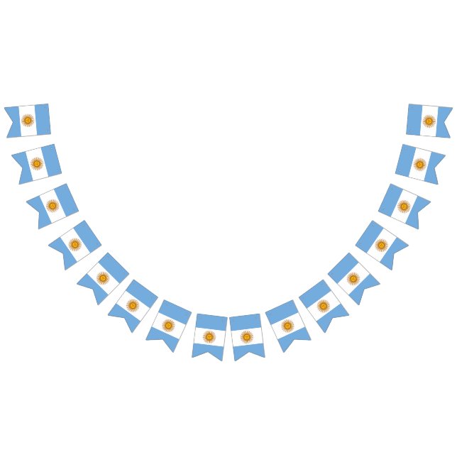 Wimpel: Argentinien-Flagge Wimpelkette (Alle)