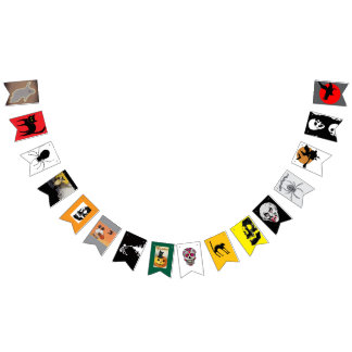 WIMPELBANNER VINTAGE HALLOWEEN BILDER WIMPELKETTE