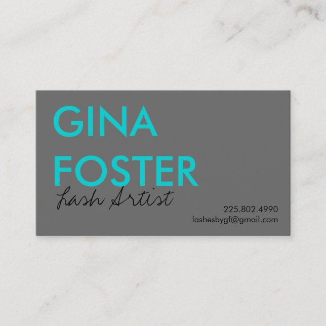 Wimper-Erweiterungs-Peitschen-Künstler Visitenkarte (Vorderseite)