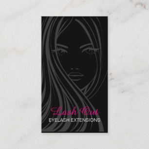Wimper-Erweiterungs-Visitenkarte-Schablone Visitenkarte