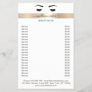 Wimpern Augenbrauen Flyer