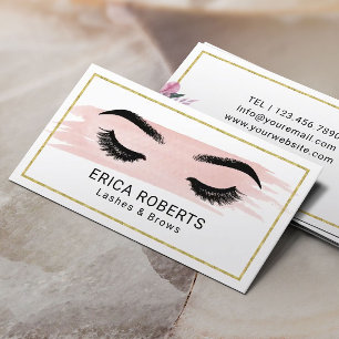 Wimpern & Augenbrauen Makeup-Artist Blush Beauty F Visitenkarte
